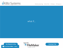 Tablet Screenshot of kibizsystems.com